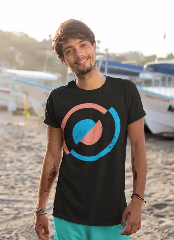 Divided circle T-shirt