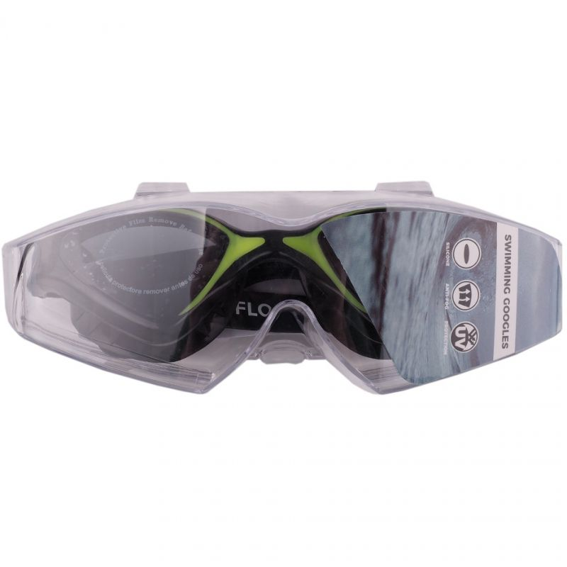 Crowell Flo swimming goggles black and green