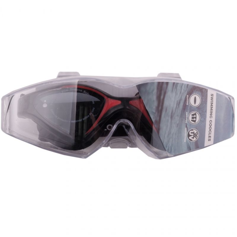 Crowell Flo swimming goggles black and red