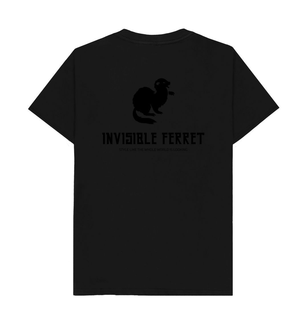 Black Invisible Ferret Brand T-Shirt