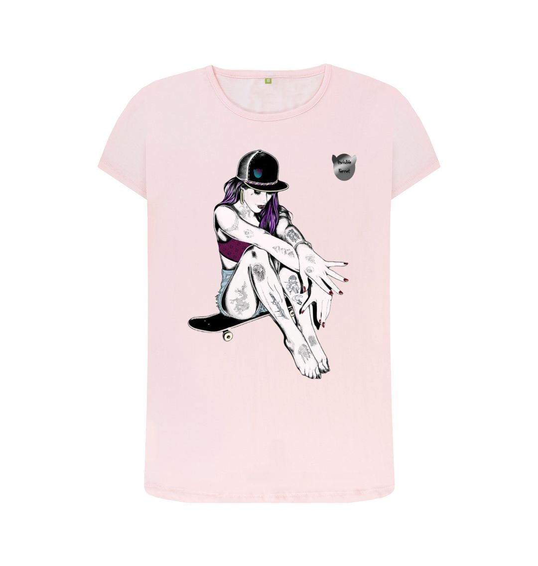 Pink Tattooed Skater Chic - Ladies
