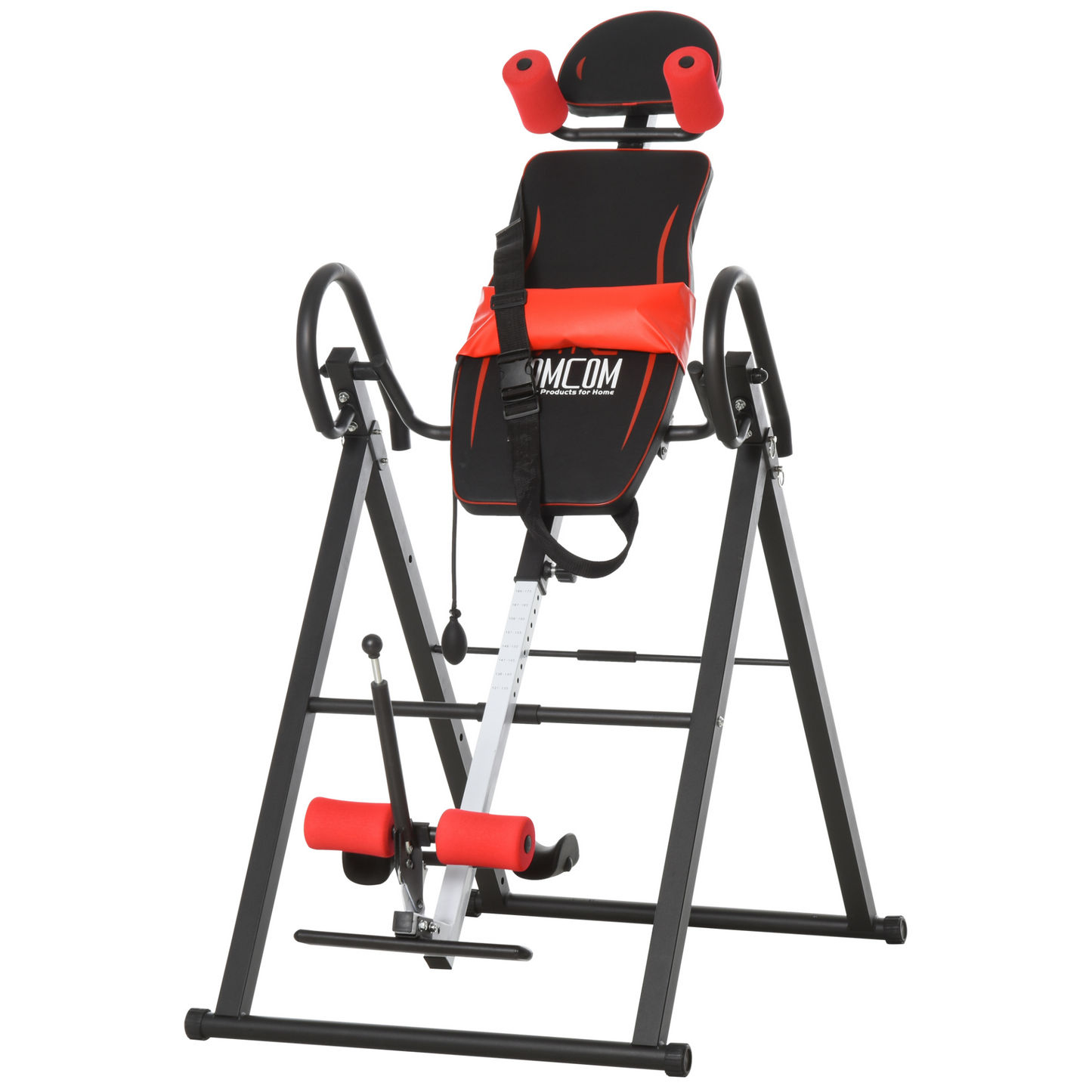 HOMCOM Gravity Inversion Table w/ Safety Belt Adjustable Hand Stand Home Back Stretcher Machine For Muscle Pain Relief