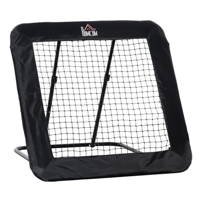 HOMCOM Football Training Net, Adjustable Angle Pitch Back Training Rebounder Net, Target Goal w/ Quick Folding Design