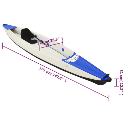 Inflatable Kayak Blue 375x72x31 cm