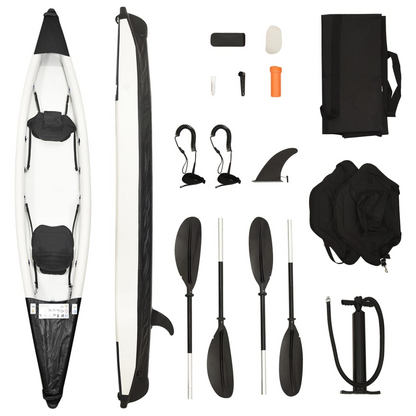 Inflatable Kayak Black 424x81x31 cm