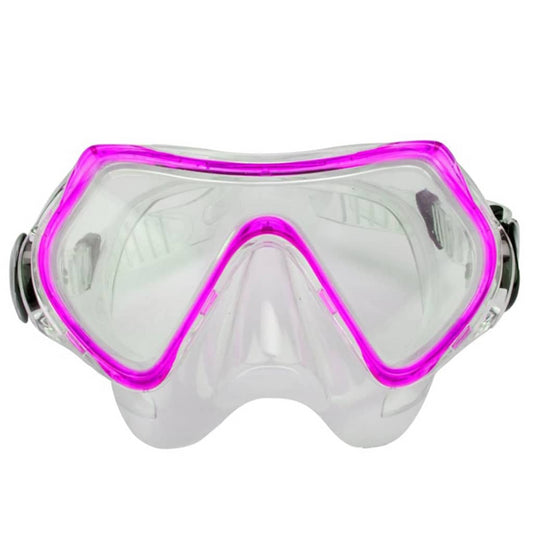 Waimea Junior Diving Set with Mask/Snorkel/Fins 34-38 Pink/Black