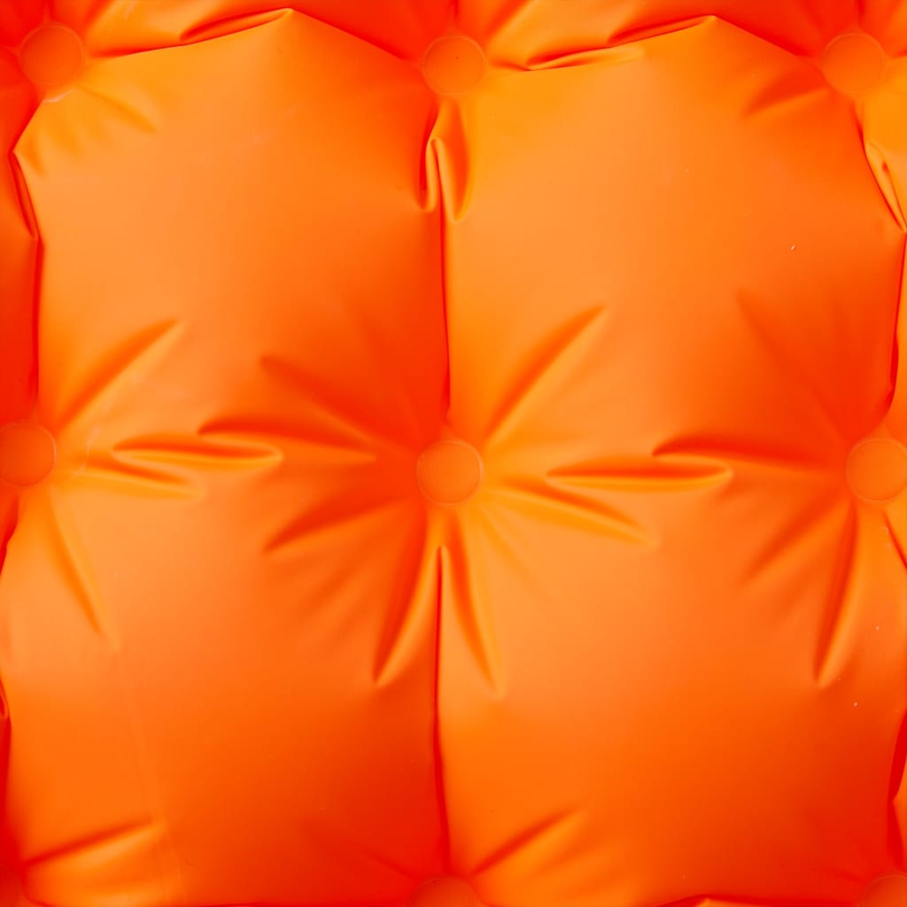 vidaXL Self Inflating Camping Mattress with Pillow 1-Person Orange