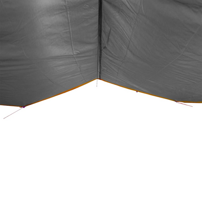 vidaXL Camping Tarp Grey and Orange 400x294 cm Waterproof