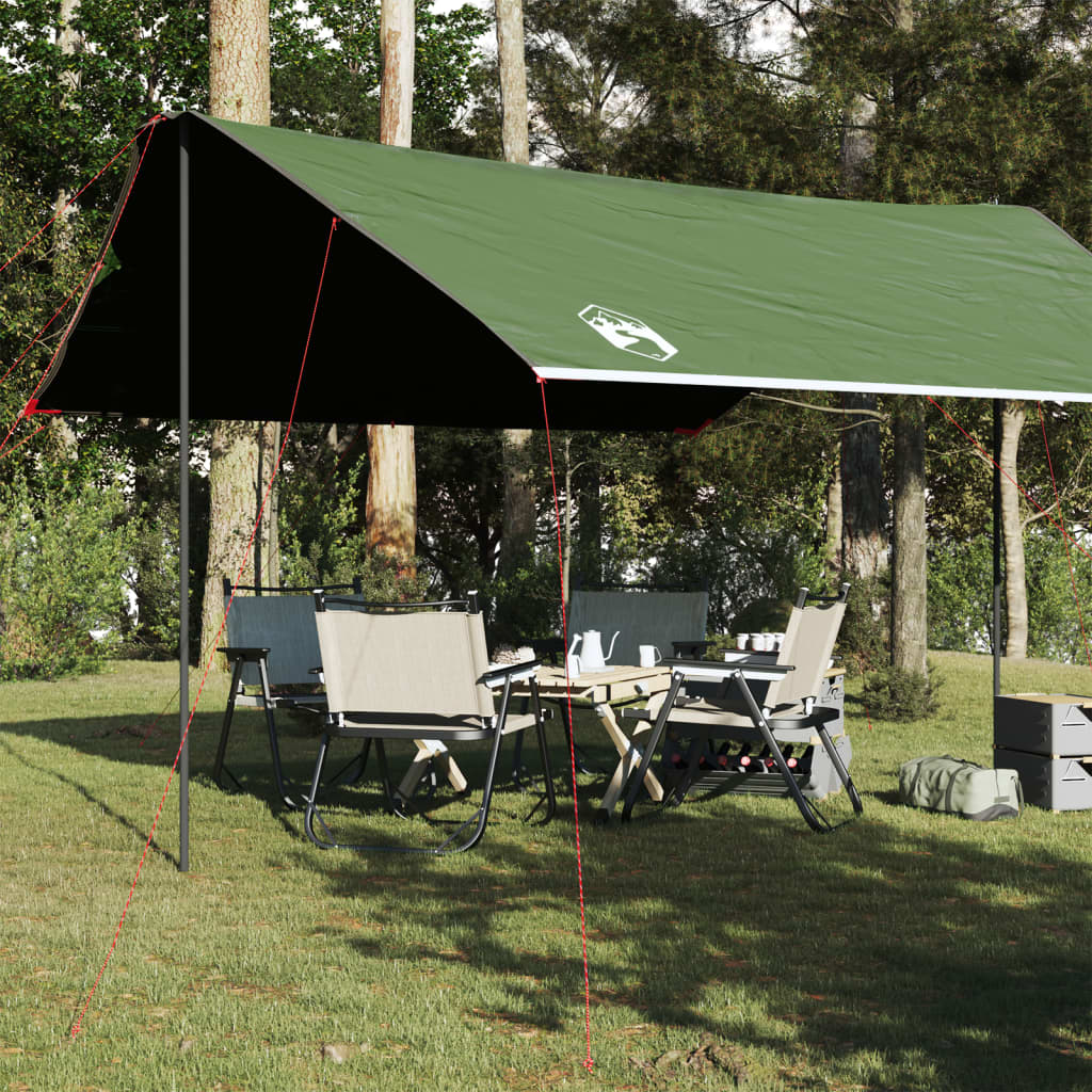 vidaXL Camping Tarp Green 460x305x210 cm Waterproof