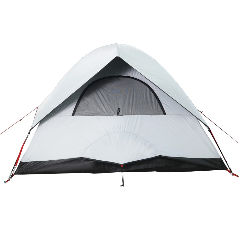 vidaXL Camping Tent Dome 2-Person White Blackout Fabric Waterproof