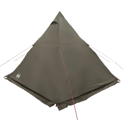 vidaXL Family Tent Tipi 6-Person Brown Waterproof