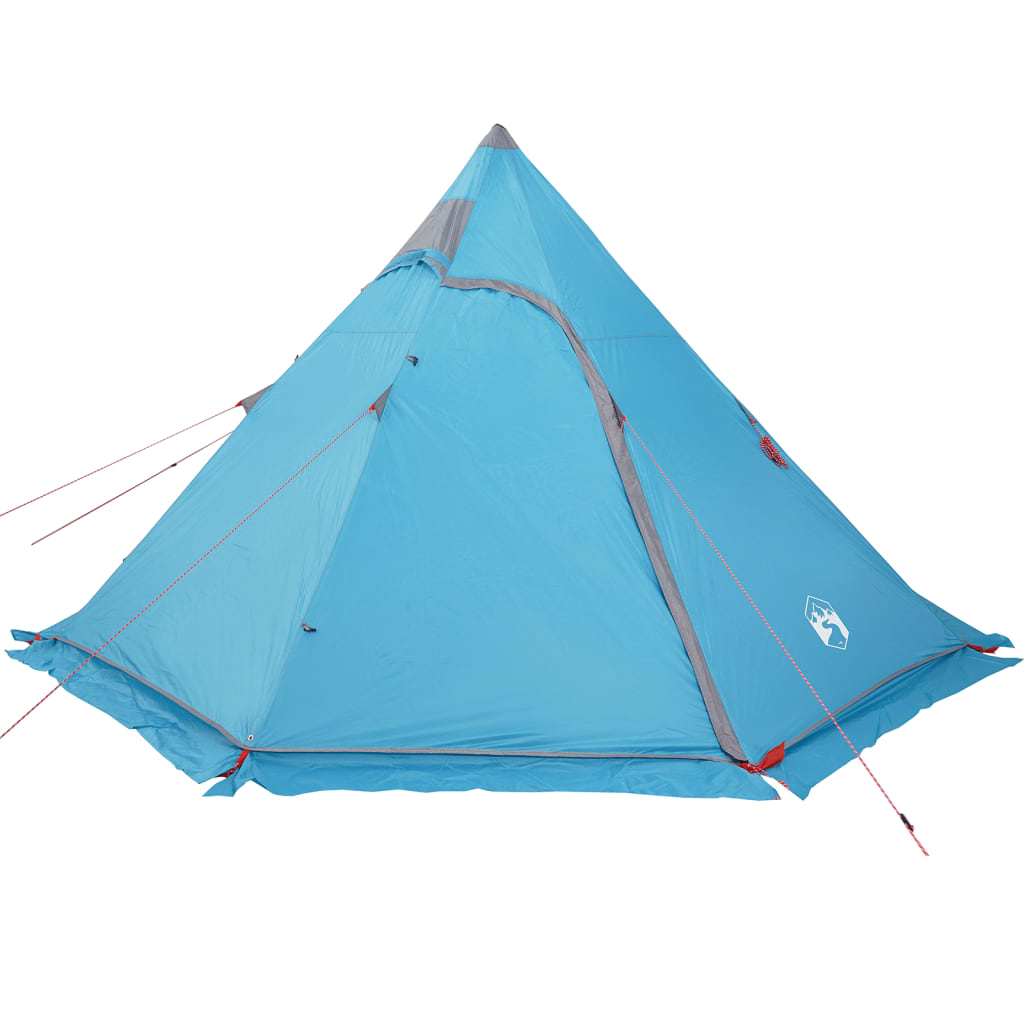 vidaXL Camping Tent Tipi 5-Person Blue Waterproof