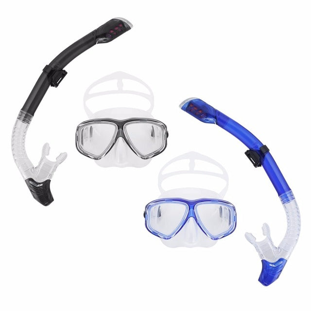 Professional Diving Masks Goggle Full Dry Silicone