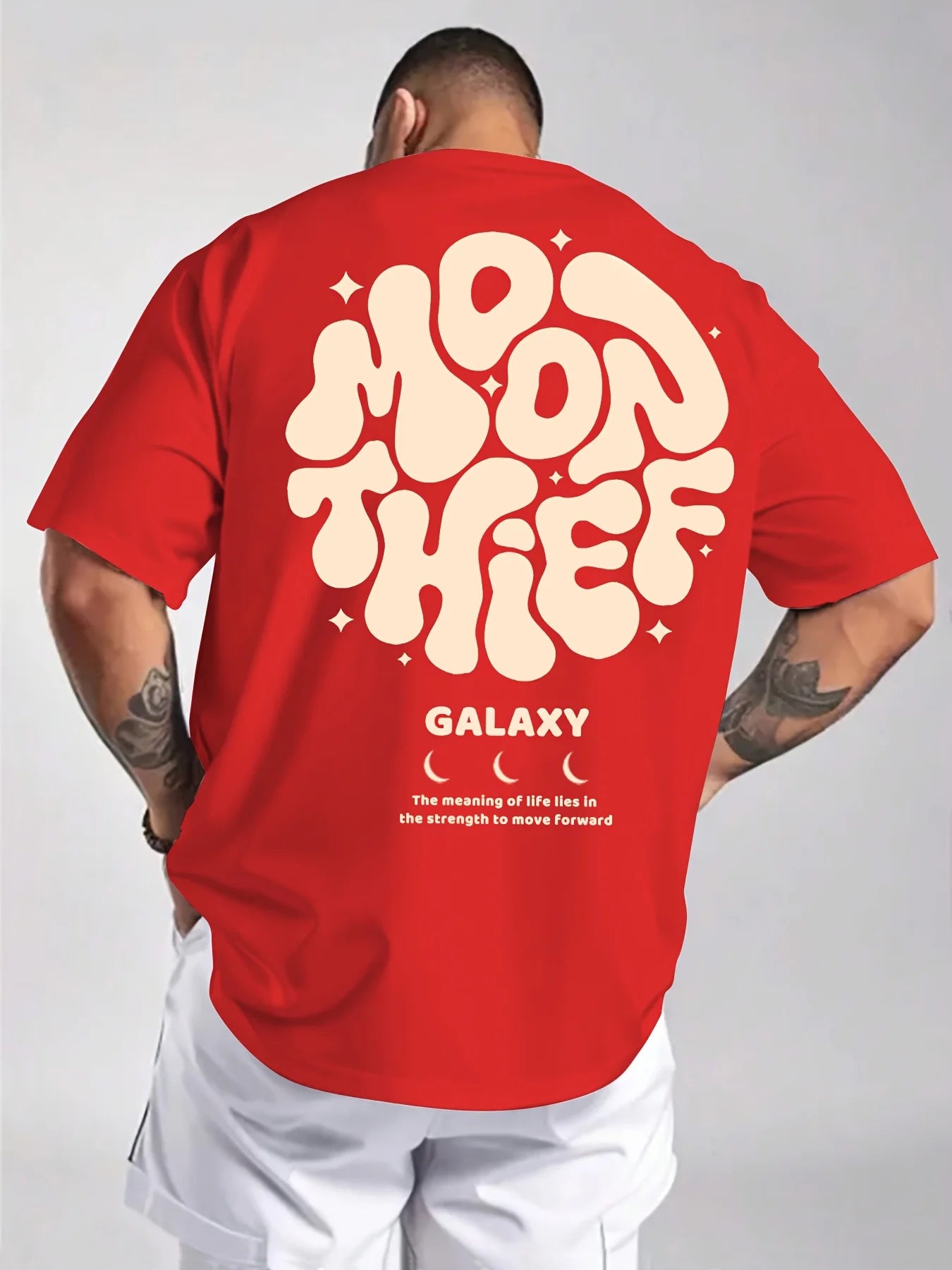 Galaxy Letter Pattern T-shirt