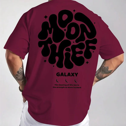 Galaxy Letter Pattern T-shirt