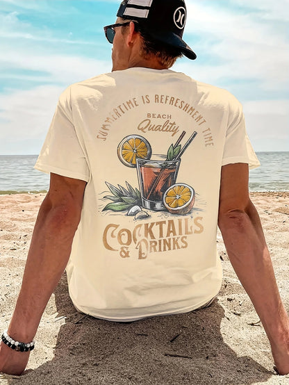 Cocktail Vibes Printed T-Shirt