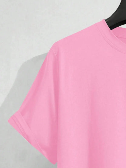 Minimalist Bear Print Men's Oversized T-Shirt