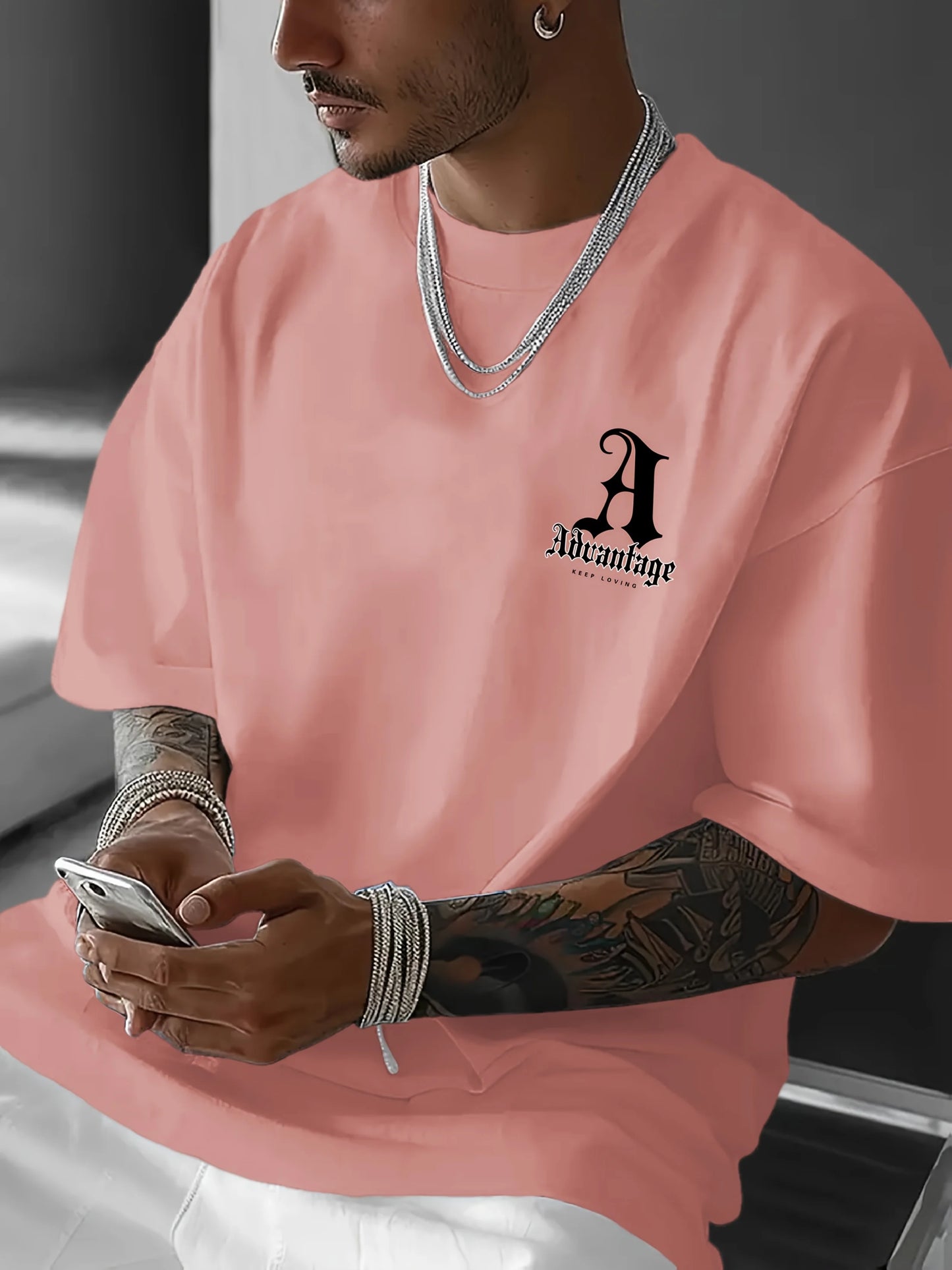 Loose Fit T-Shirt with LA Print