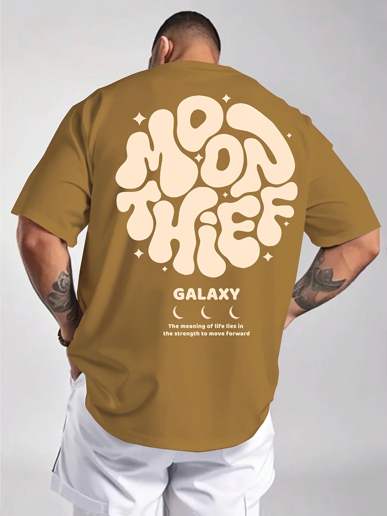 Galaxy Letter Pattern T-shirt