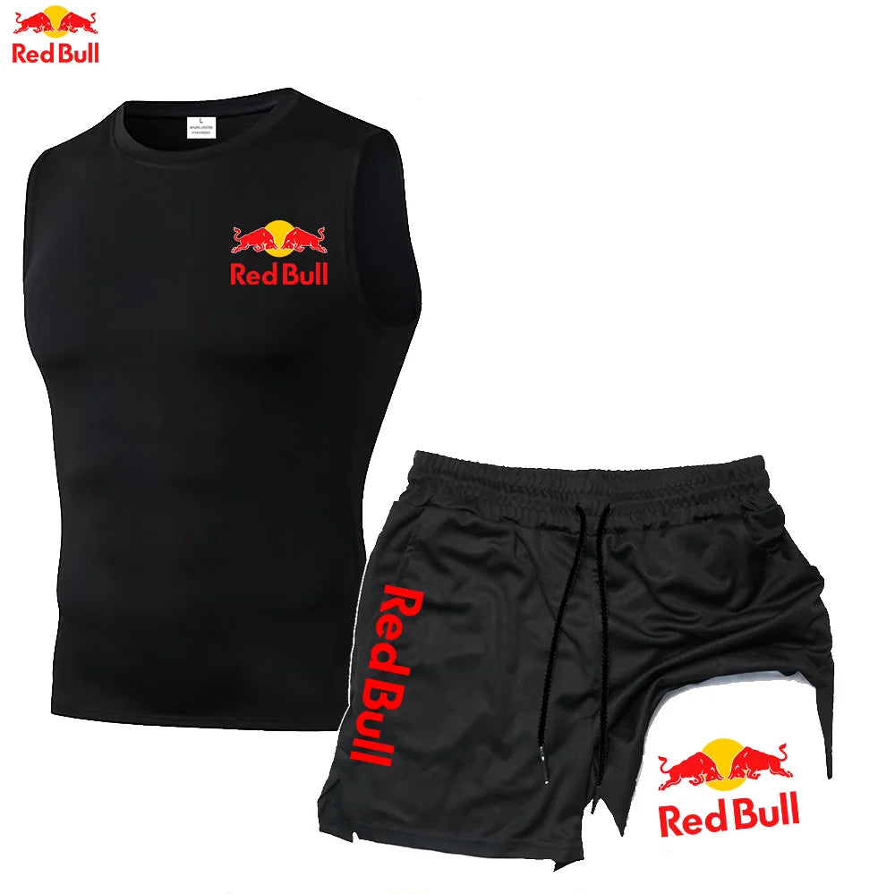 Red Bull Compression Tank Tops