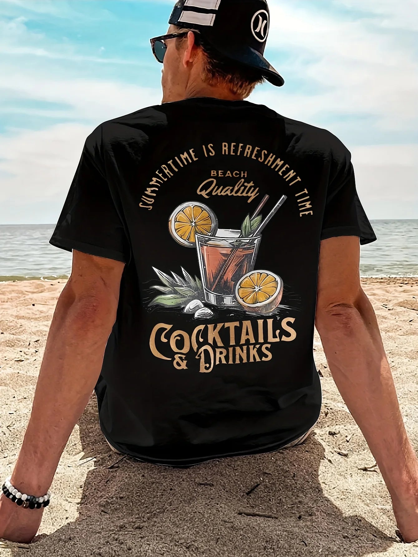 Cocktail Vibes Printed T-Shirt