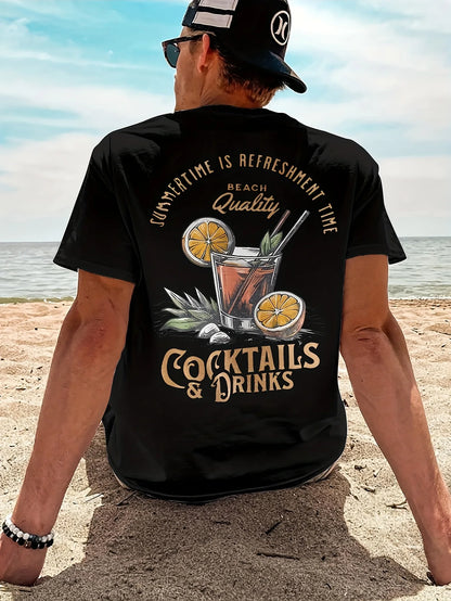 Cocktail Vibes Printed T-Shirt
