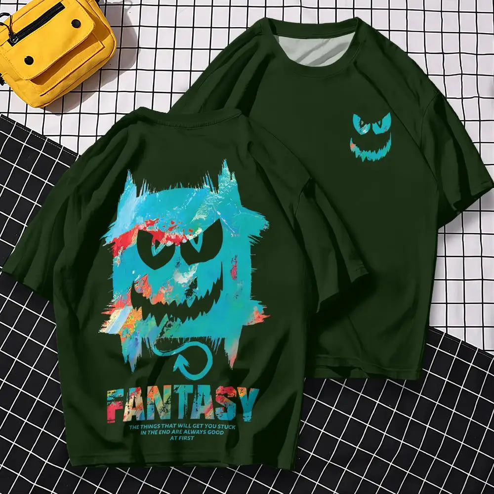 Men’s 3D Print Oversized T-Shirt