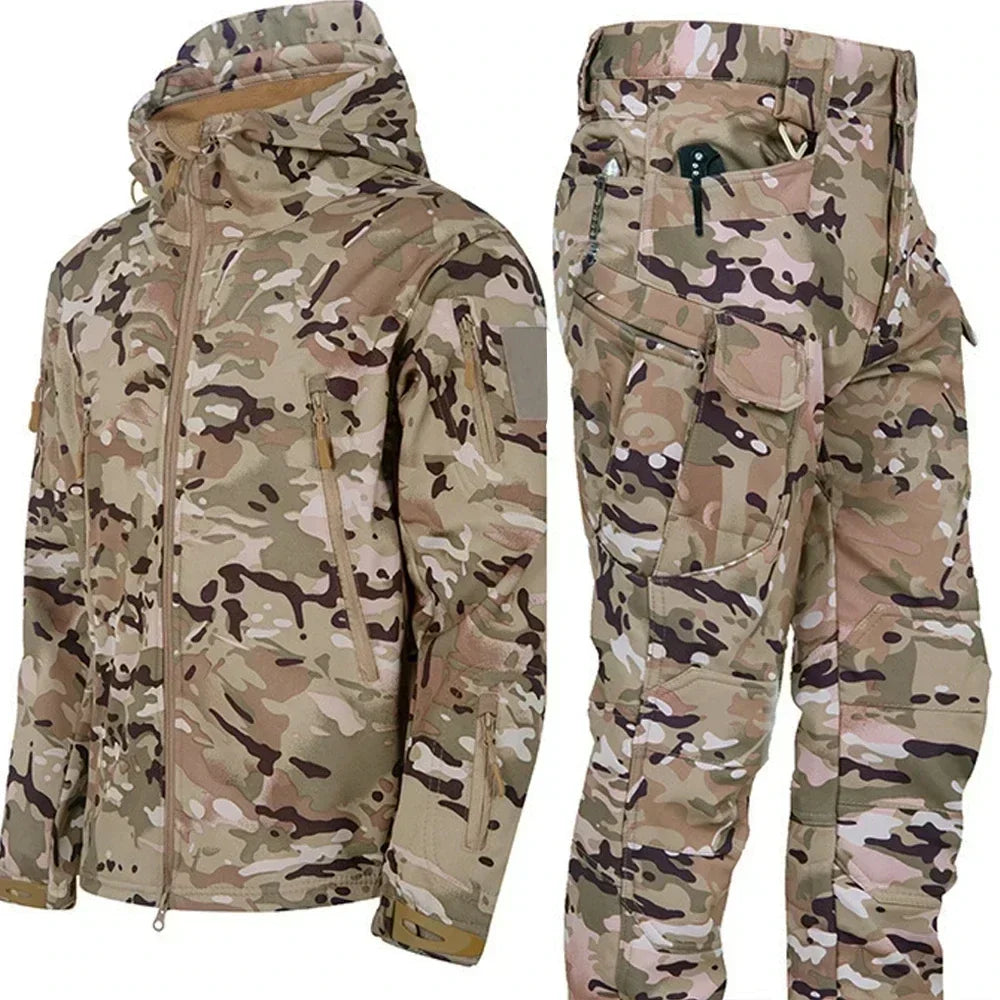 Tactical Waterproof Men’s Camo Winter Combat Suit