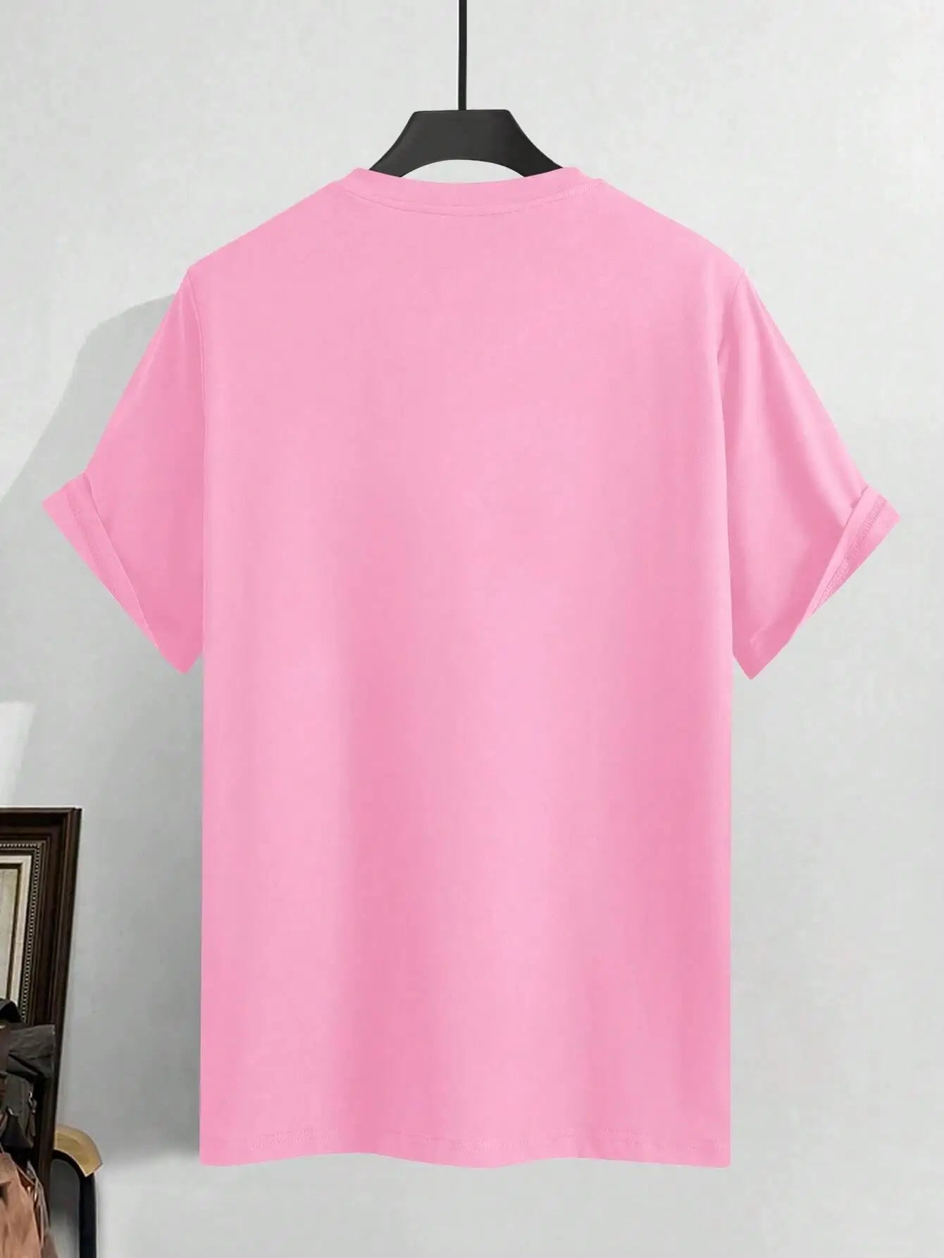 Minimalist Bear Print Men's Oversized T-Shirt