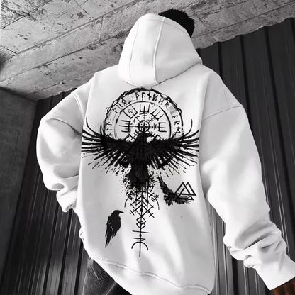 Men's Viking Totem Cotton Hoodie