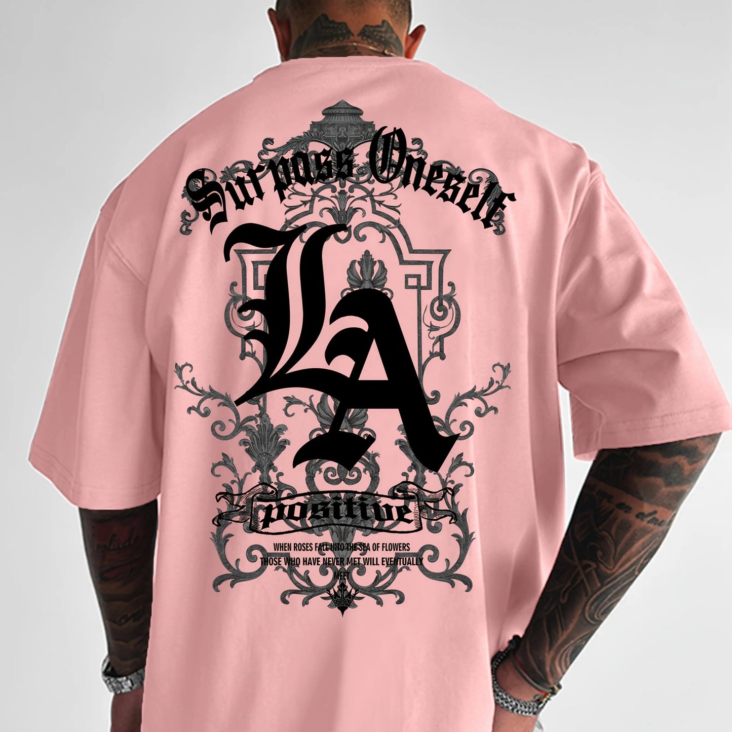 Loose Fit T-Shirt with LA Print