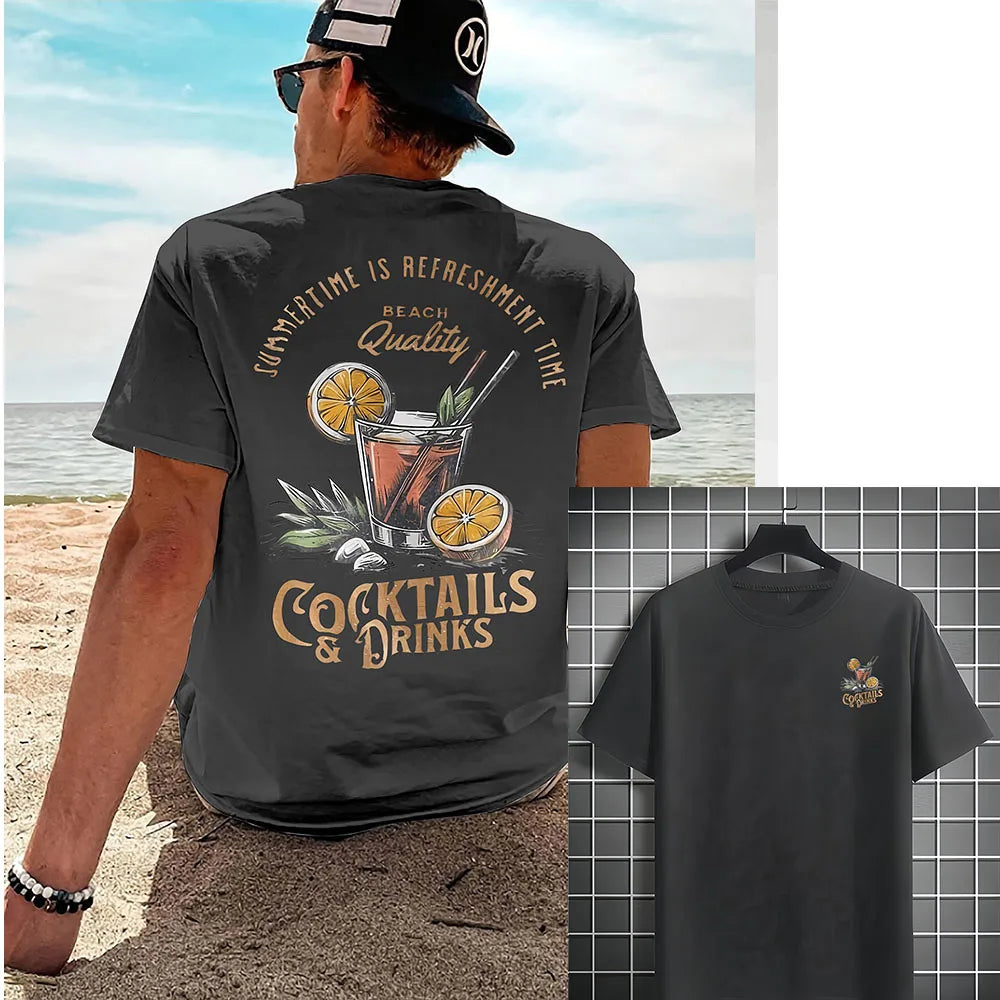Cocktail Vibes Printed T-Shirt