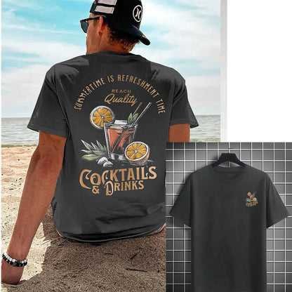 Cocktail Vibes Printed T-Shirt