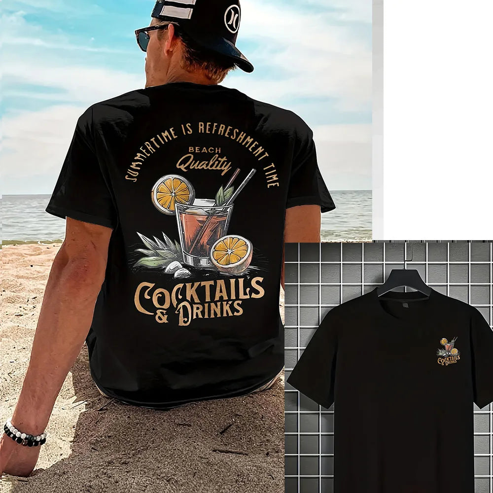 Cocktail Vibes Printed T-Shirt