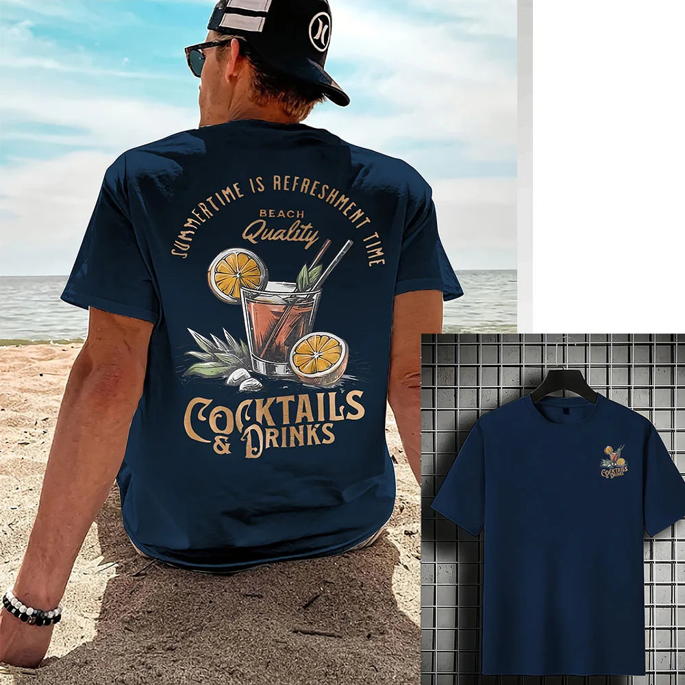Cocktail Vibes Printed T-Shirt