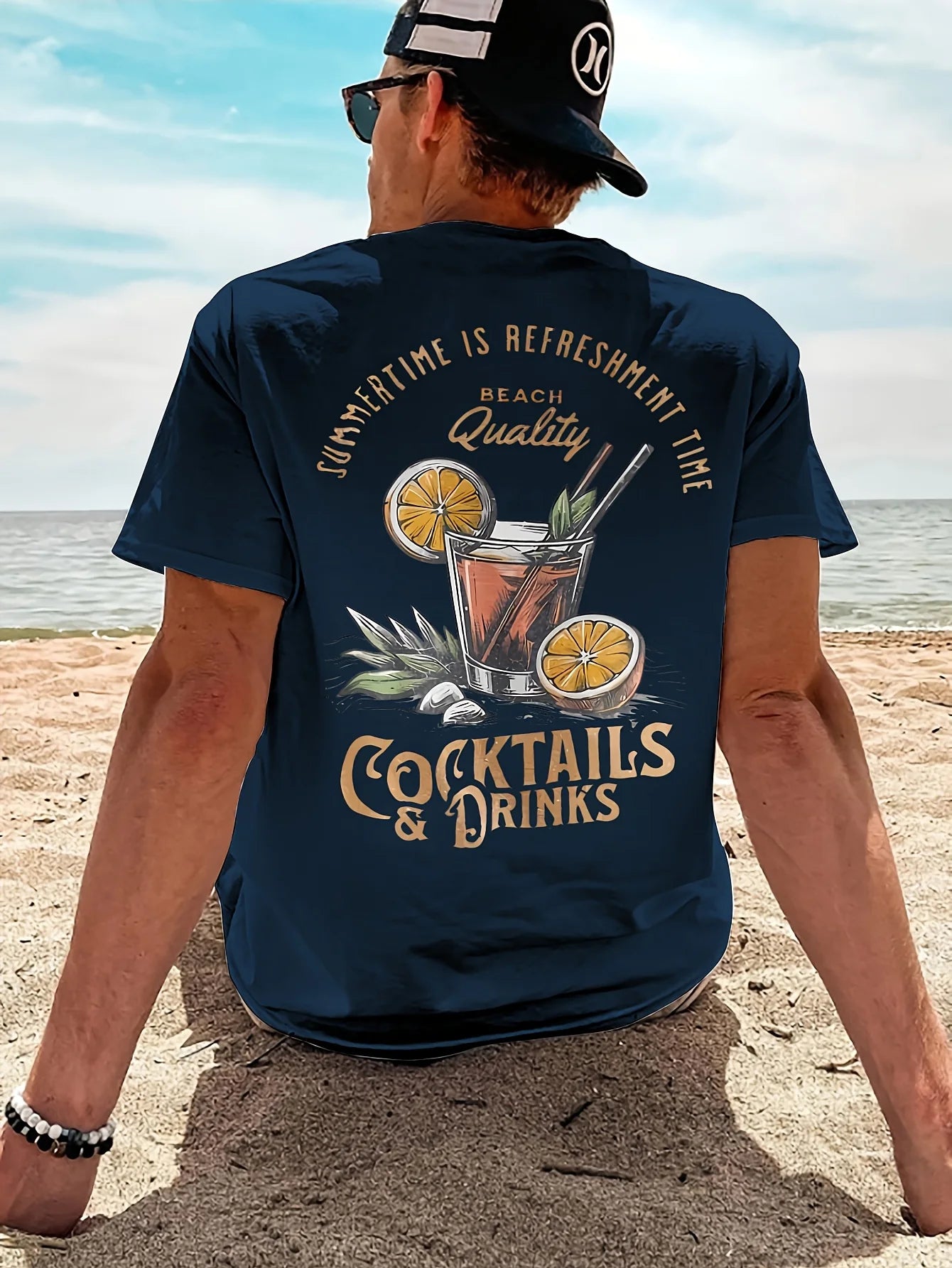 Cocktail Vibes Printed T-Shirt