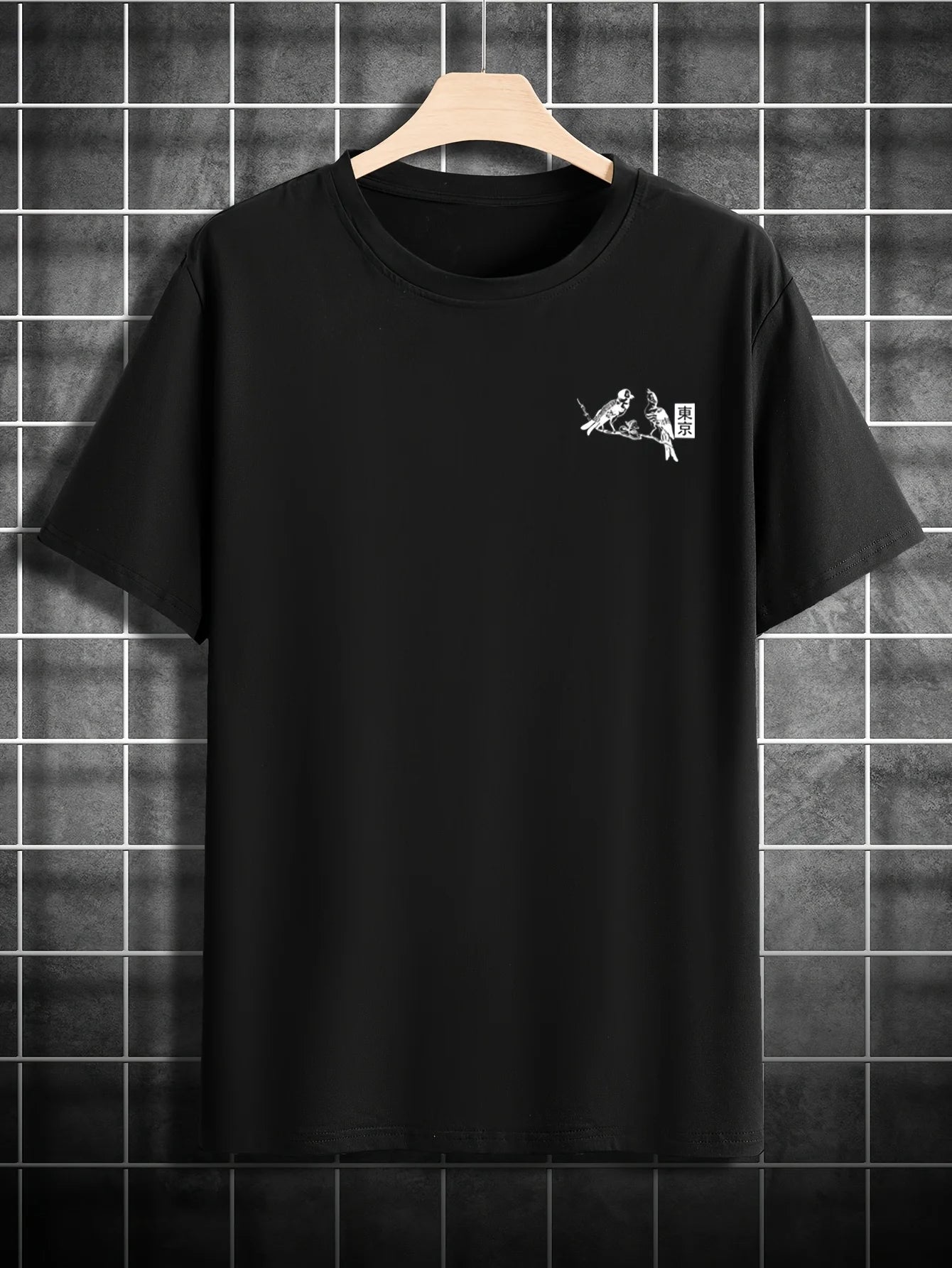 Tokyo Flower & Bird Print T-Shirt