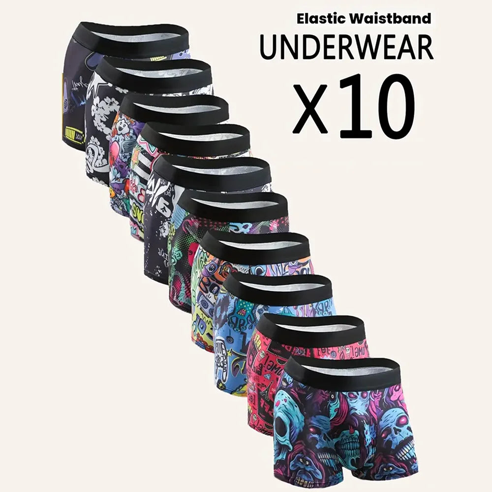 Men’s Graffiti Print Boxer Shorts