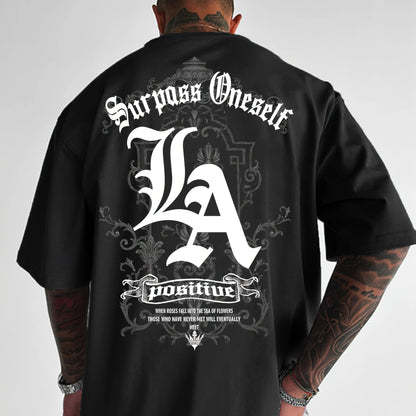 Loose Fit T-Shirt with LA Print