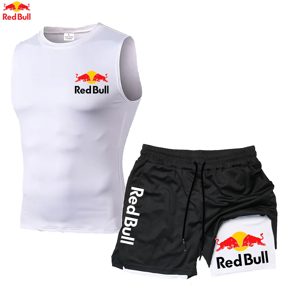 Red Bull Compression Tank Tops