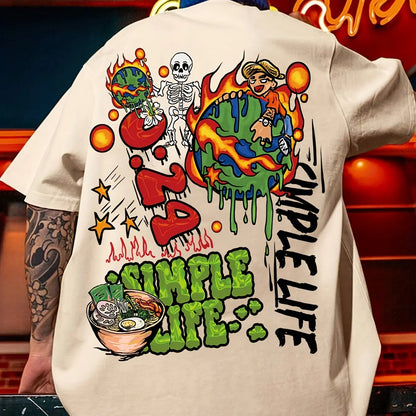 Summer 3D Graphic Print Tee