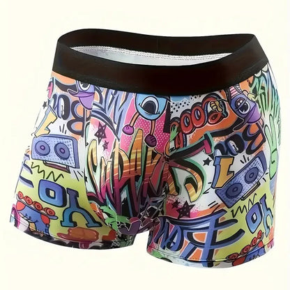 Men’s Graffiti Print Boxer Shorts
