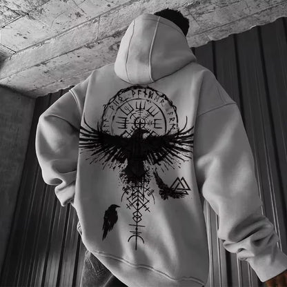 Men's Viking Totem Cotton Hoodie