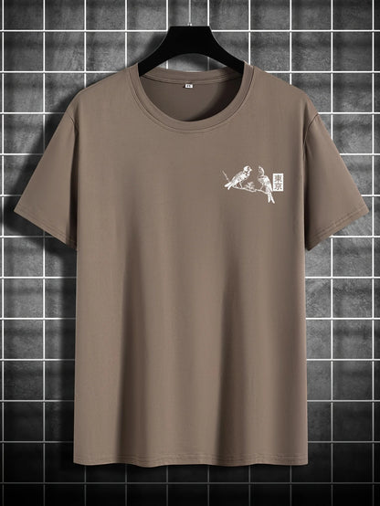 Tokyo Flower & Bird Print T-Shirt