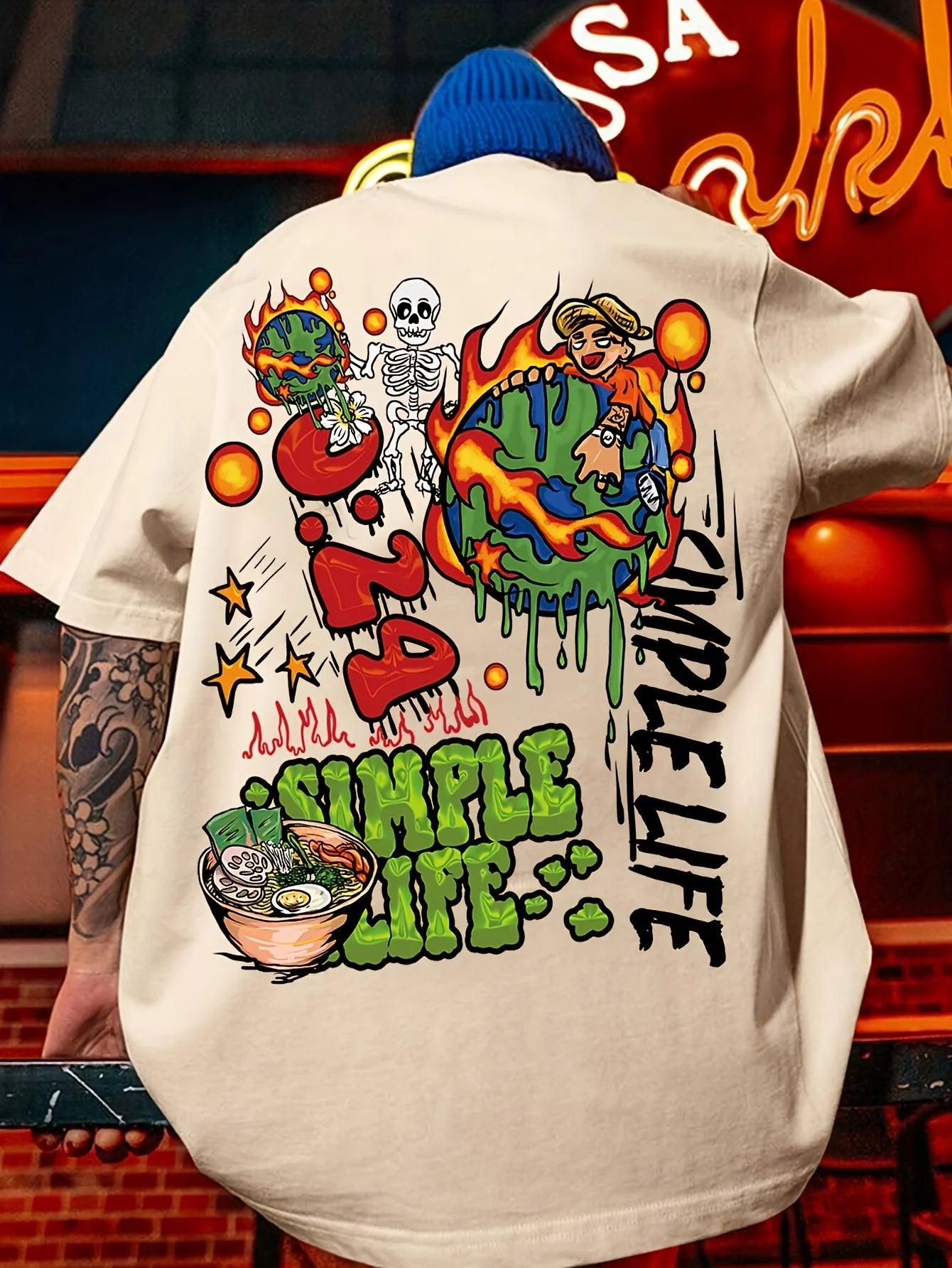 Summer 3D Graphic Print Tee