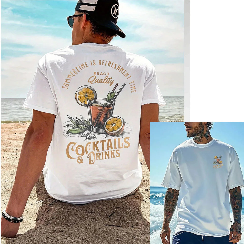 Cocktail Vibes Printed T-Shirt