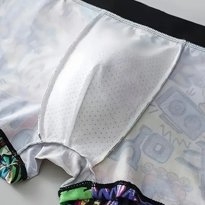 Men’s Graffiti Print Boxer Shorts