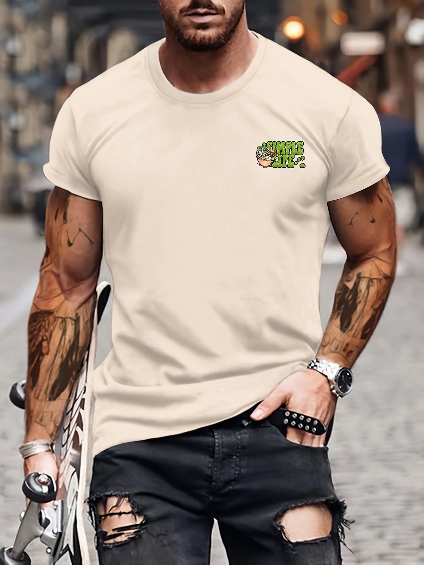 Summer 3D Graphic Print Tee