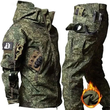 Tactical Waterproof Men’s Camo Winter Combat Suit