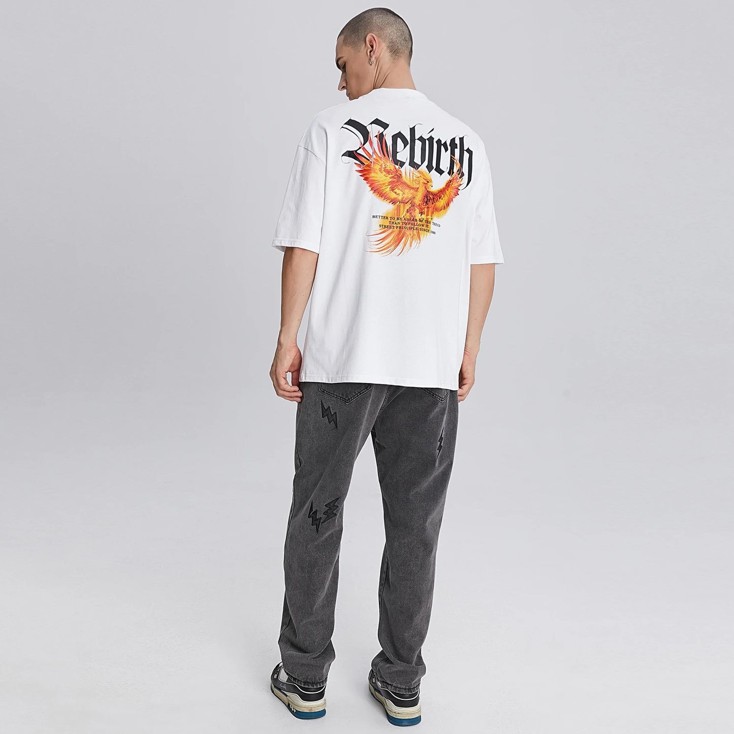 Sladeson T-Shirts with Golden Eagle Printed